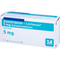 Zolmitriptan - 1 A Pharma 5 mg Schmelztabletten, 12 st, 1 A Pharma GmbH