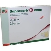 Suprasorb P PU-Schaumverband nicht klebend 15x20cm, 4 Stück, Lohmann & Rauscher GmbH & Co. KG