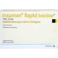 Insuman Rapid 100 I.E./ml Solostar Fertigpen, 10x3 ml, Orifarm GmbH