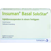 Insuman Basal 100 I.E./ml Solostar Fertigpen, 10x3 ml, Orifarm GmbH