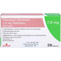Olanzapin Glenmark 7.5mg Tabletten, 28 st, Glenmark Arzneimittel GmbH