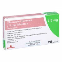 Olanzapin Glenmark 7.5mg Tabletten, 28 st, Glenmark Arzneimittel GmbH