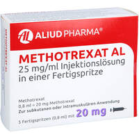 Methotrexat AL 20 (25 mg/ml) Inj.Lsg.i.e.FER, 5x0.8 ml, Aliud Pharma GmbH