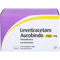 Levetiracetam Aurobindo 750 mg Filmtabletten, 50 Stk., PUREN Pharma GmbH & Co. KG
