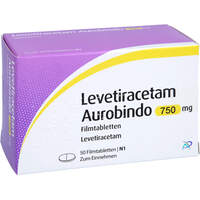 Levetiracetam Aurobindo 750 mg Filmtabletten, 50 Stk., PUREN Pharma GmbH & Co. KG
