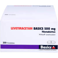LEVETIRACETAM BASICS 500mg Filmtabletten, 200 Stk., Basics GmbH