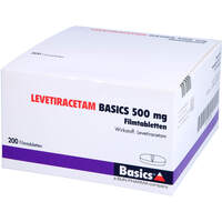 LEVETIRACETAM BASICS 500mg Filmtabletten, 200 Stk., Basics GmbH