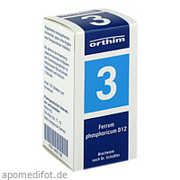 BIOCHEMIE Orthim 3 Ferrum phosphoricum D 12 Tabl., 100 St, Orthim GmbH & Co. KG