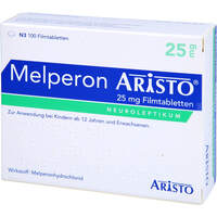 Melperon Aristo 25mg Filmtabletten, 100 st, Aristo Pharma GmbH