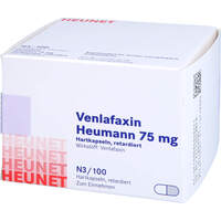 VENLAFAXIN HEUMANN 75 MG HARTKAPS. RETARD. HEUNET, 100 st, Heunet Pharma GmbH