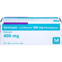 Quetiapin-1A Pharma 400mg Filmtabletten, 50 st, 1 A Pharma GmbH