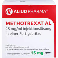 Methotrexat AL 15 (25 mg/ml) Inj.Lsg.i.e.FER, 12x0.6 ml, Aliud Pharma GmbH