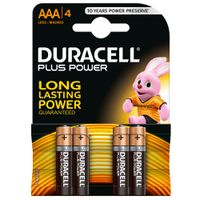 Duracell Plus Power-AAA(MN2400/LR03)K4, 4 st, Duracell Germany GmbH
