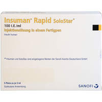 Insuman Rapid 100I.E./ml Solostar Fertigpen, 5x3 ml, kohlpharma GmbH