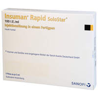 Insuman Rapid 100I.E./ml Solostar Fertigpen, 5x3 ml, kohlpharma GmbH