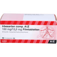 Irbesartan comp. AbZ 150mg/12.5 mg Filmtabletten, 98 st, Abz Pharma GmbH
