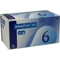 Novofine 6 Kanülen 0.25x6mm 31G, 100 Stück, Pharma Gerke Arzneimittelvertriebs GmbH