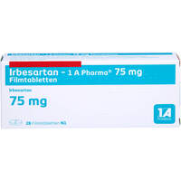 Irbesartan - 1 A Pharma 75 mg Filmtabletten, 28 st, 1 A Pharma GmbH