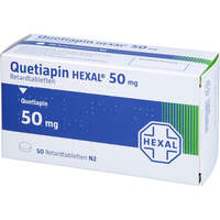Quetiapin HEXAL 50mg Retardtabletten, 50 st, HEXAL AG