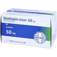 Quetiapin HEXAL 50mg Retardtabletten, 100 Stk., HEXAL AG
