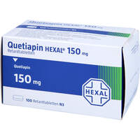 Quetiapin HEXAL 150 mg Retardtabletten, 100 st, HEXAL AG