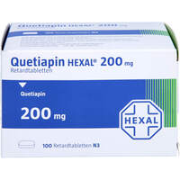 Quetiapin HEXAL 200mg Retardtabletten, 100 st, HEXAL AG