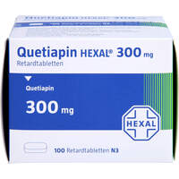Quetiapin HEXAL 300mg Retardtabletten, 100 st, HEXAL AG