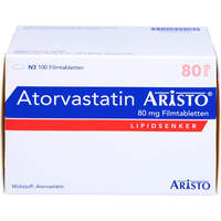 Atorvastatin Aristo 80mg Filmtabletten, 100 st, Aristo Pharma GmbH