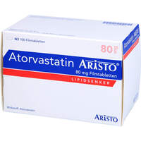Atorvastatin Aristo 80mg Filmtabletten, 100 st, Aristo Pharma GmbH