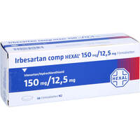 Irbesartan comp HEXAL 150mg/12.5mg Filmtabletten, 56 Stk., HEXAL AG