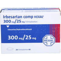 Irbesartan comp HEXAL 300mg/25mg Filmtabletten, 28 Stk., HEXAL AG