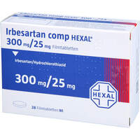 Irbesartan comp HEXAL 300mg/25mg Filmtabletten, 28 Stk., HEXAL AG