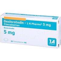 Desloratadin - 1 A Pharma 5 mg Filmtabletten, 20 Stk., 1 A Pharma GmbH
