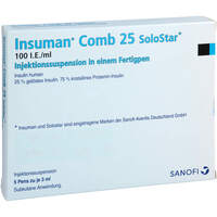 Insuman Comb 25 100 I.E./ml SoloStar Fertigpen, 5x3 ml, kohlpharma GmbH