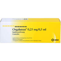ORGALUTRAN 0.25mg/0.5ml Fertigspritzen, 1x5 st, Haemato Pharm GmbH