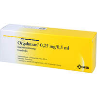 ORGALUTRAN 0.25mg/0.5ml Fertigspritzen, 1x5 st, Haemato Pharm GmbH