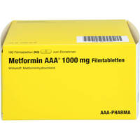 Metformin 1000mg AAA-Pharma Filmtabletten, 180 st, Aaa - Pharma GmbH