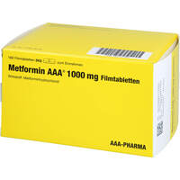 Metformin 1000mg AAA-Pharma Filmtabletten, 180 st, Aaa - Pharma GmbH