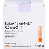 Larbex 0.5 mg/2 ml Steri-Neb Susp.f.Vernebler, 40x2 ml, TEVA GmbH