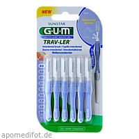 GUM TRAV-LER 0,6mm Kerze dunkelgrau Interdent.+6K., 6 Stück, Sunstar Deutschland GmbH