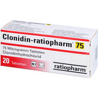Clonidin-ratiopharm 75 Tabletten, 20 Stk., ratiopharm GmbH