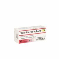 Clonidin-ratiopharm 75 Tabletten, 20 Stk., ratiopharm GmbH