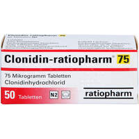 Clonidin-ratiopharm 75 Tabletten, 50 Stk., ratiopharm GmbH