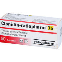 Clonidin-ratiopharm 75 Tabletten, 50 Stk., ratiopharm GmbH