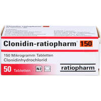 Clonidin-ratiopharm 150 Tabletten, 50 st, ratiopharm GmbH