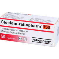 Clonidin-ratiopharm 150 Tabletten, 50 st, ratiopharm GmbH