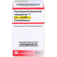 Perindopril/Indapamid-ratiopharm T 2.5mg/0.625mg, 30 Stk., ratiopharm GmbH