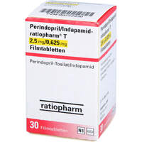 Perindopril/Indapamid-ratiopharm T 2.5mg/0.625mg, 30 Stk., ratiopharm GmbH