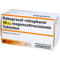 Rabeprazol-ratiopharm 10 mg magensaftres. Tabl., 98 st, ratiopharm GmbH