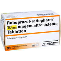 Rabeprazol-ratiopharm 10 mg magensaftres. Tabl., 98 st, ratiopharm GmbH